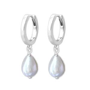 Laihas Pearly Hearts Natural Pearl Hoop Earrings