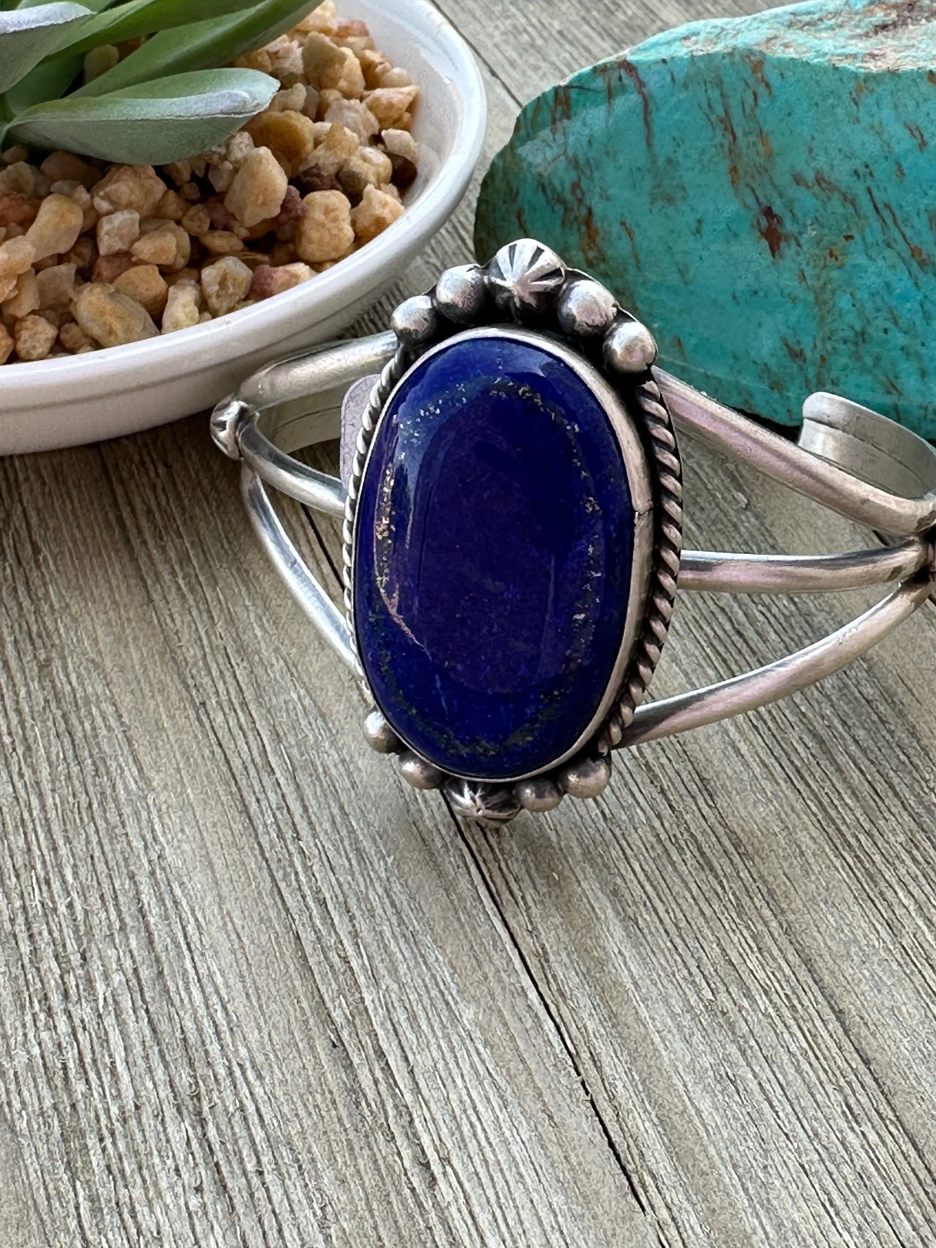 Lapis Cuff