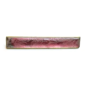 Large Lalique Oiseaux Pink Brooch