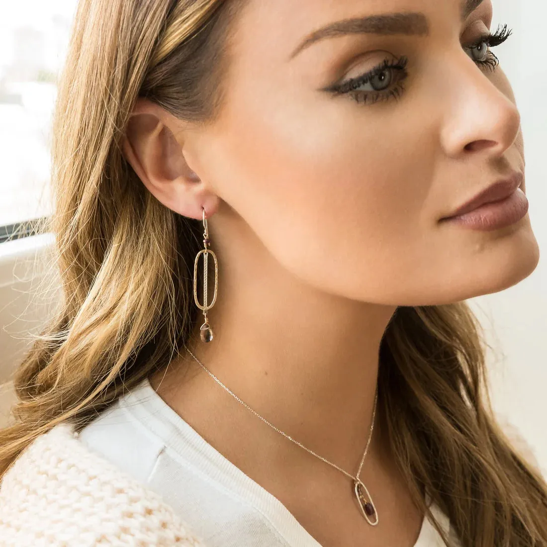 Laura J Topaz Fusion Earrings