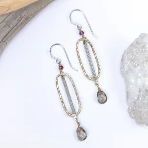 Laura J Topaz Fusion Earrings