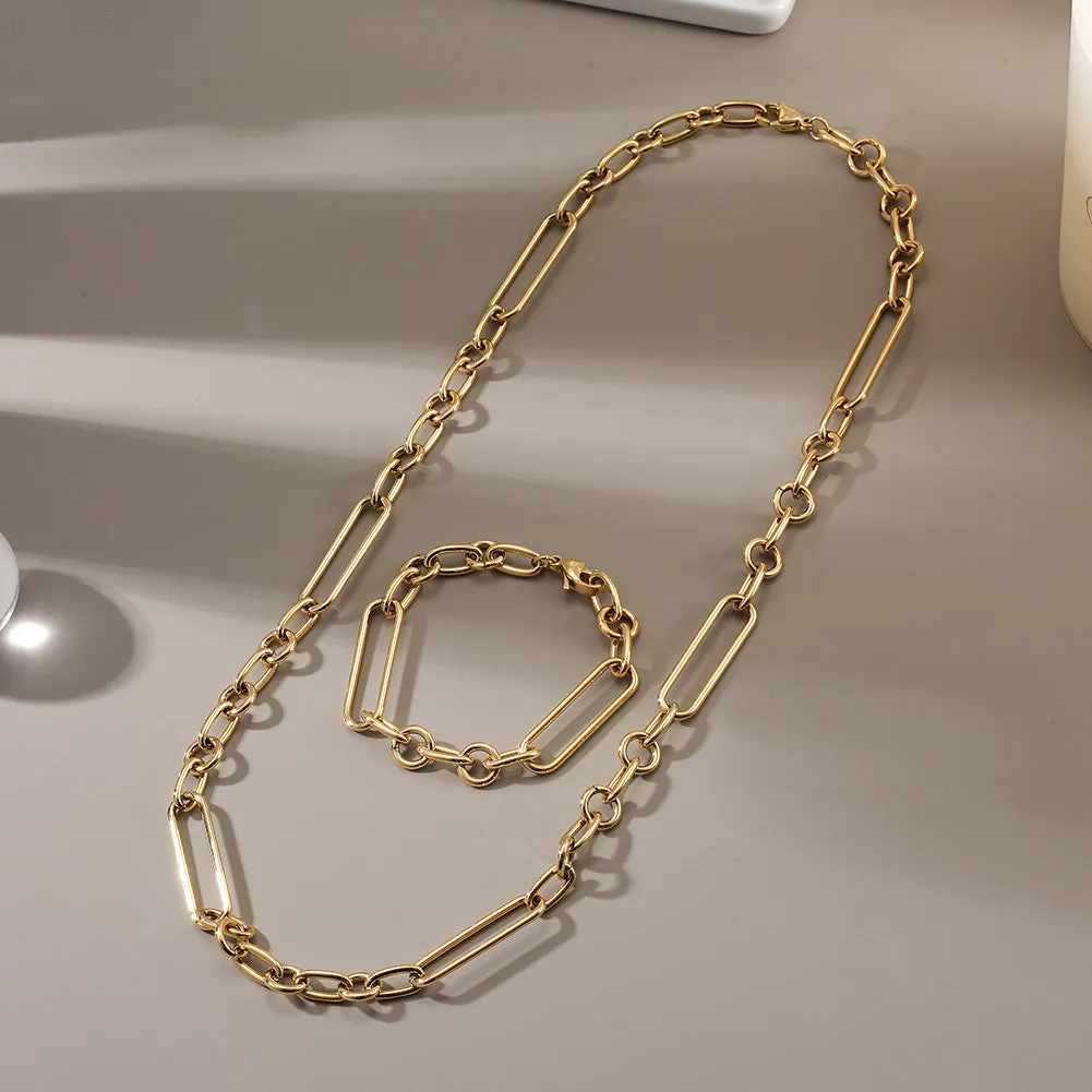 LAUREN PAPERCLIP BOLO NECKLACE