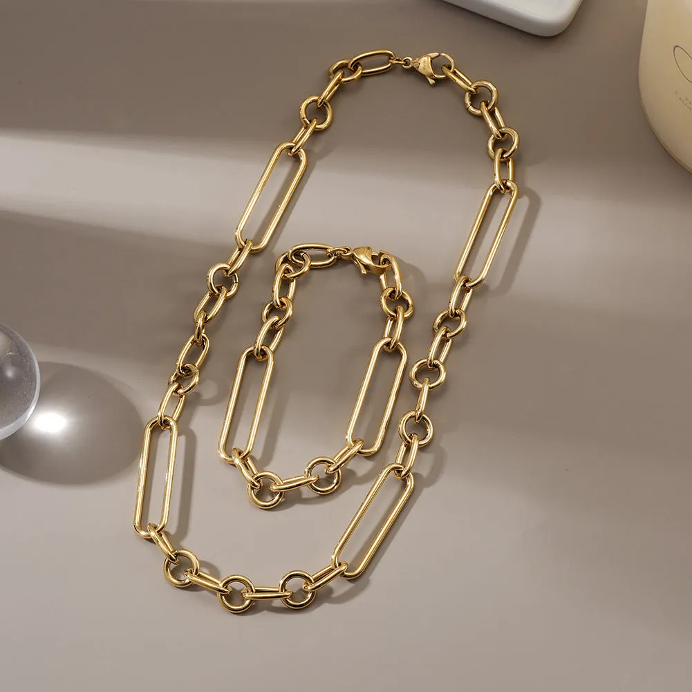 LAUREN PAPERCLIP BOLO NECKLACE