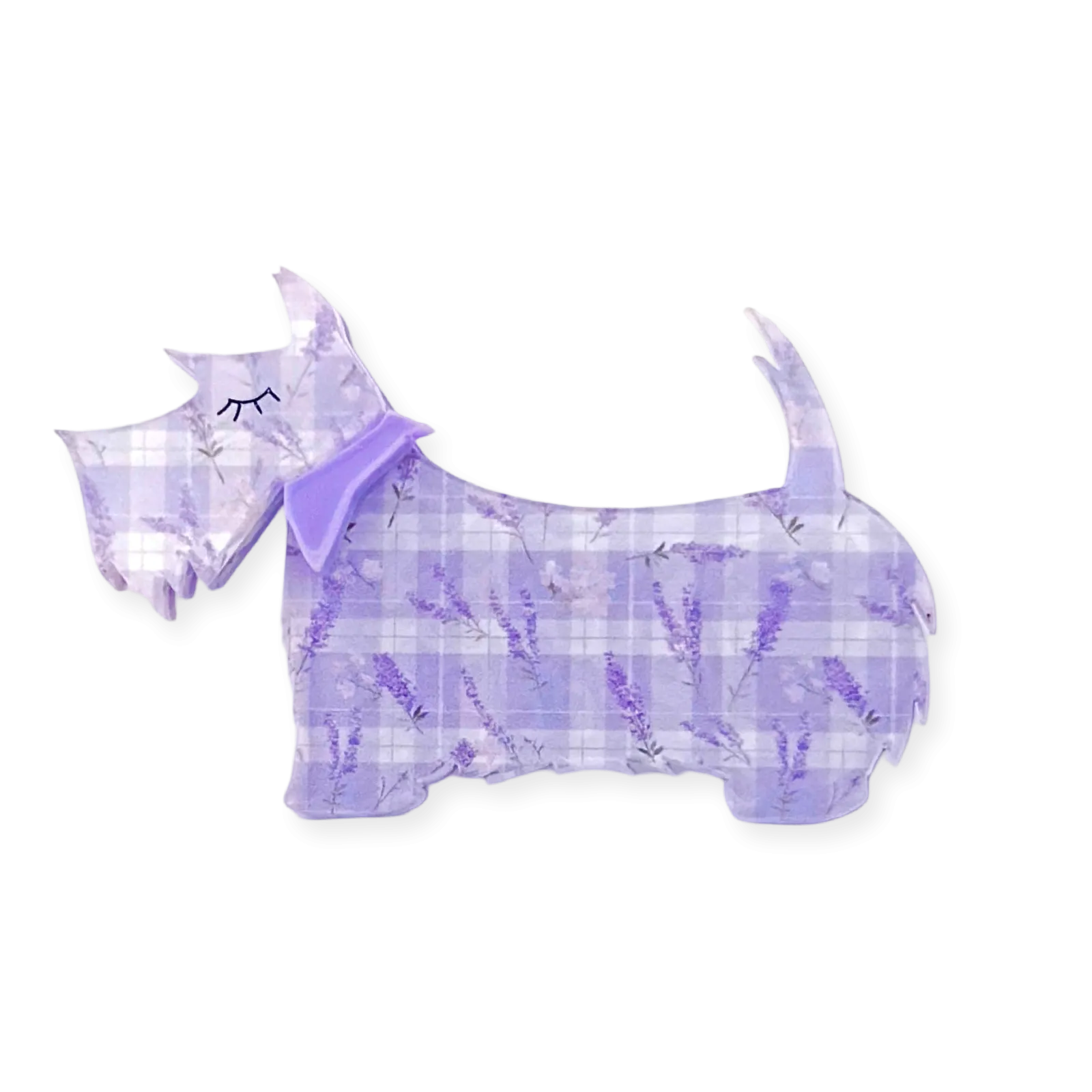 Lavender the Scotty - Brooch - Set of 2