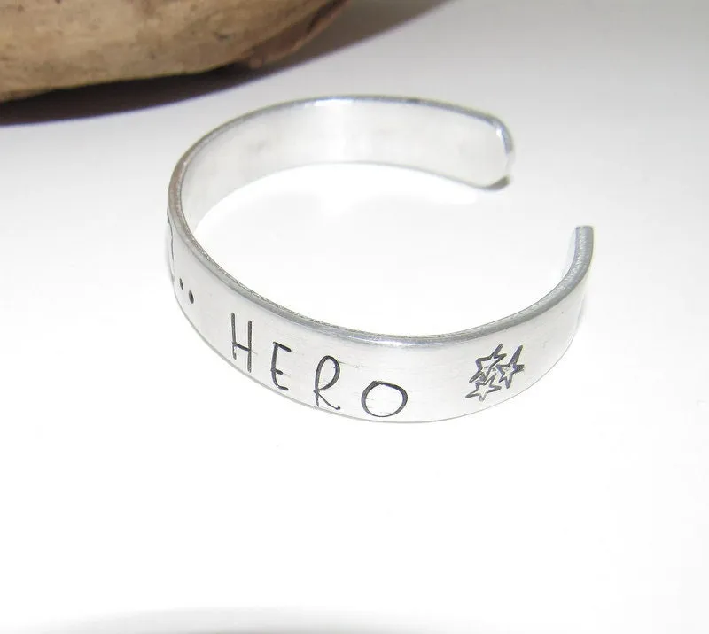 Law enforcement cuff bracelet, Police officers wife cuff, blueline jewelry, Personalized Adjustable stamped cuff bracelet, stamped jewelry,