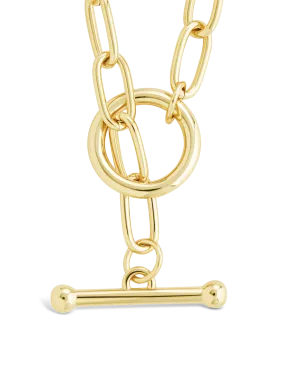 Ledger Paperclip Toggle Necklace