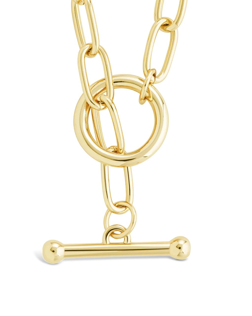 Ledger Paperclip Toggle Necklace