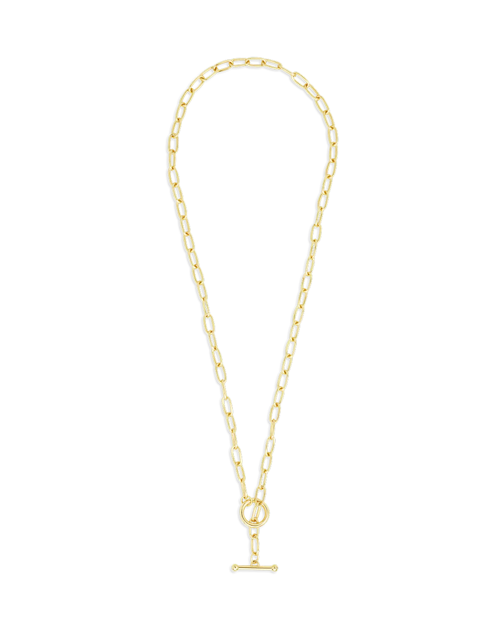 Ledger Paperclip Toggle Necklace