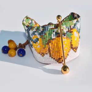 LEMON BRACELET IN WHITE, YELLOW, GREEN AND INDIGO COLORS