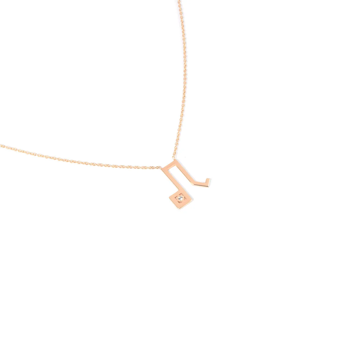 Leo Zodiac Sign Diamond Necklace