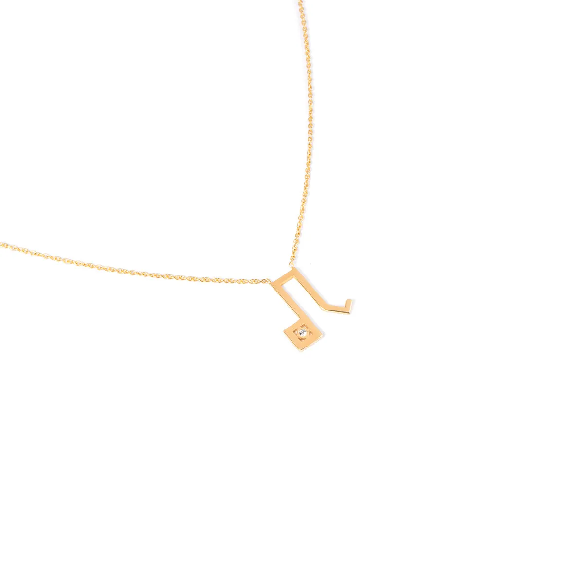 Leo Zodiac Sign Diamond Necklace