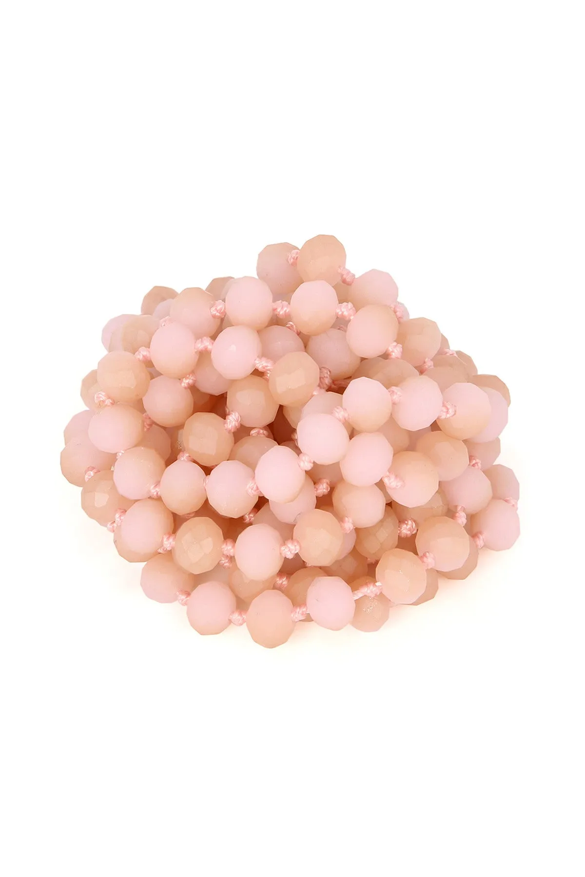 Light Pink Longline Hand Knotted Necklace - Pack of 6