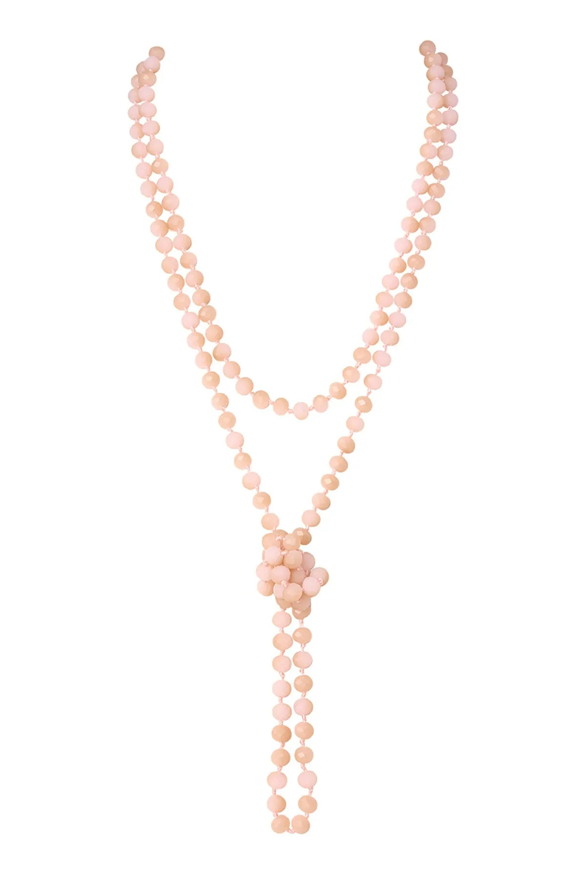 Light Pink Longline Hand Knotted Necklace - Pack of 6