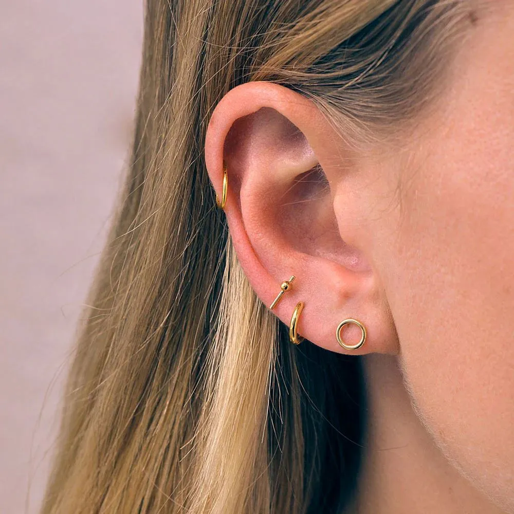 LINDA TAHIJA Pivot Stud Earrings - Sterling Silver