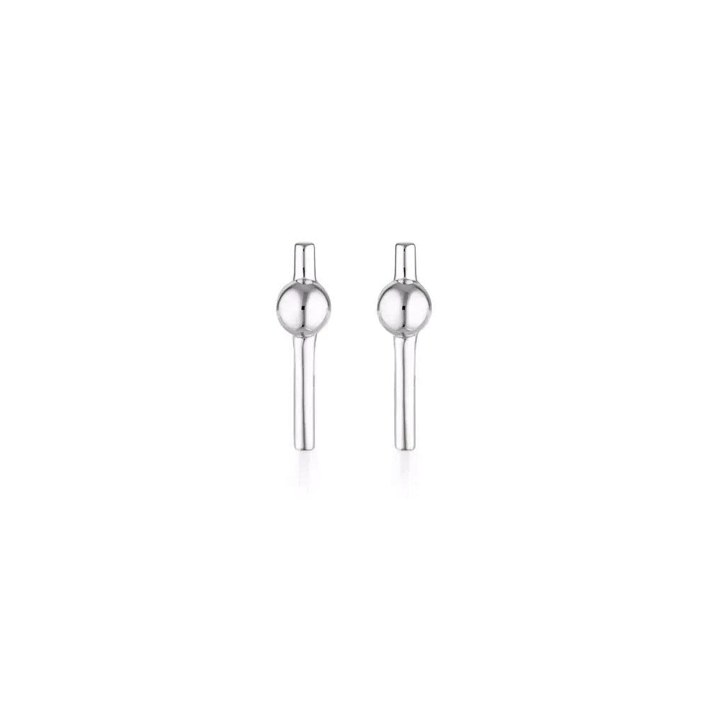 LINDA TAHIJA Pivot Stud Earrings - Sterling Silver