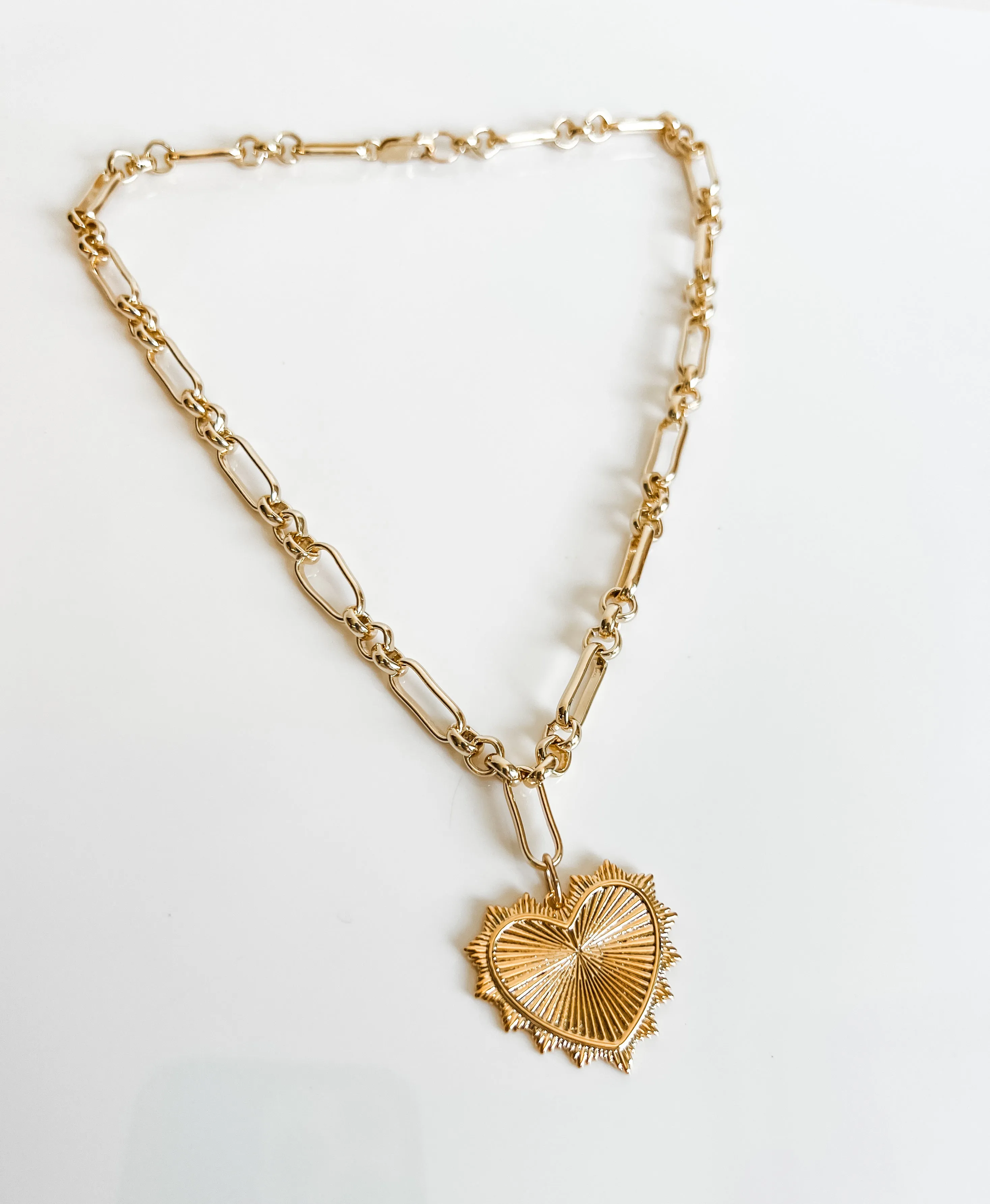 LINDY LONG AND SHORT PAPERCLIP CHAIN