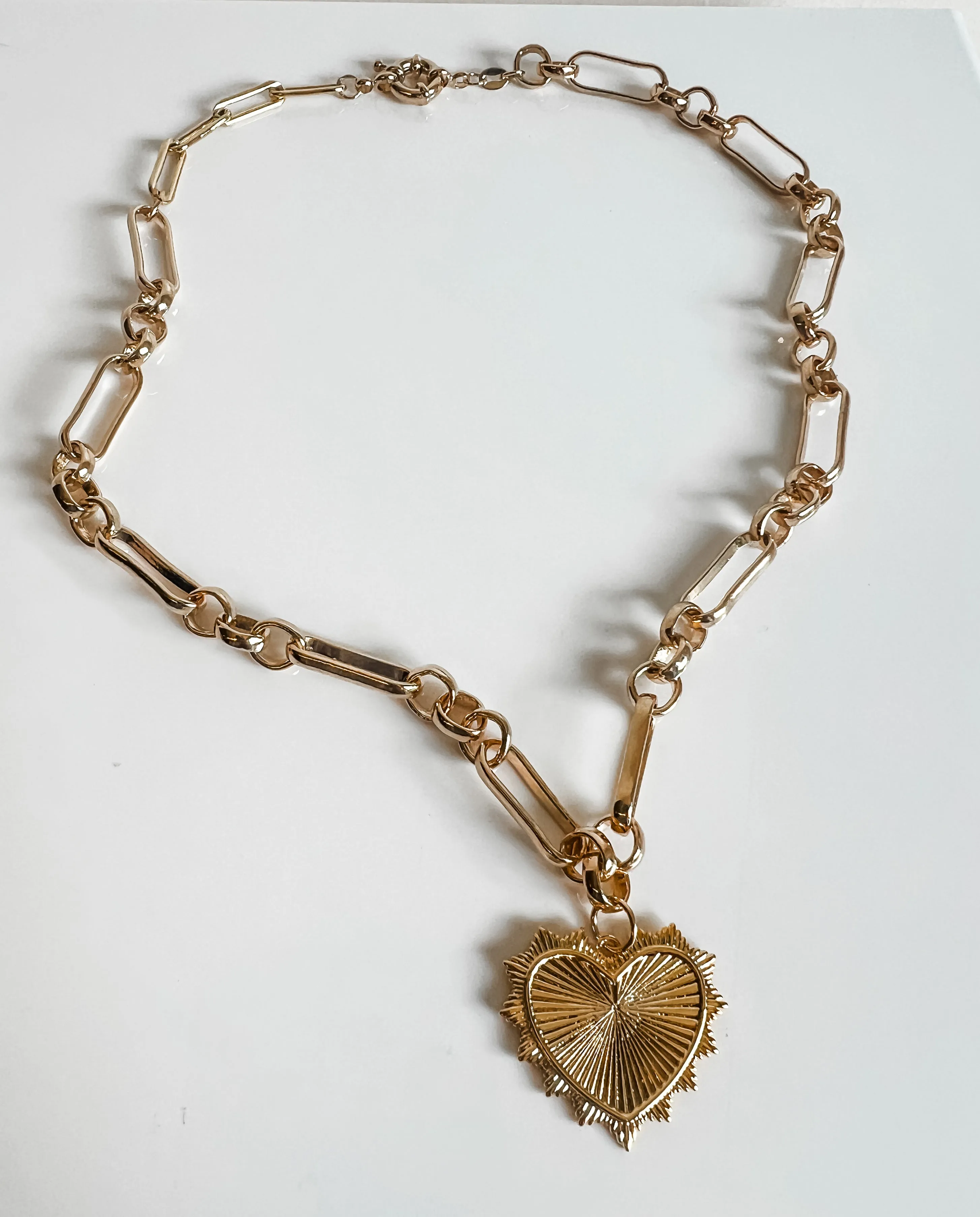 LINDY LONG AND SHORT PAPERCLIP CHAIN