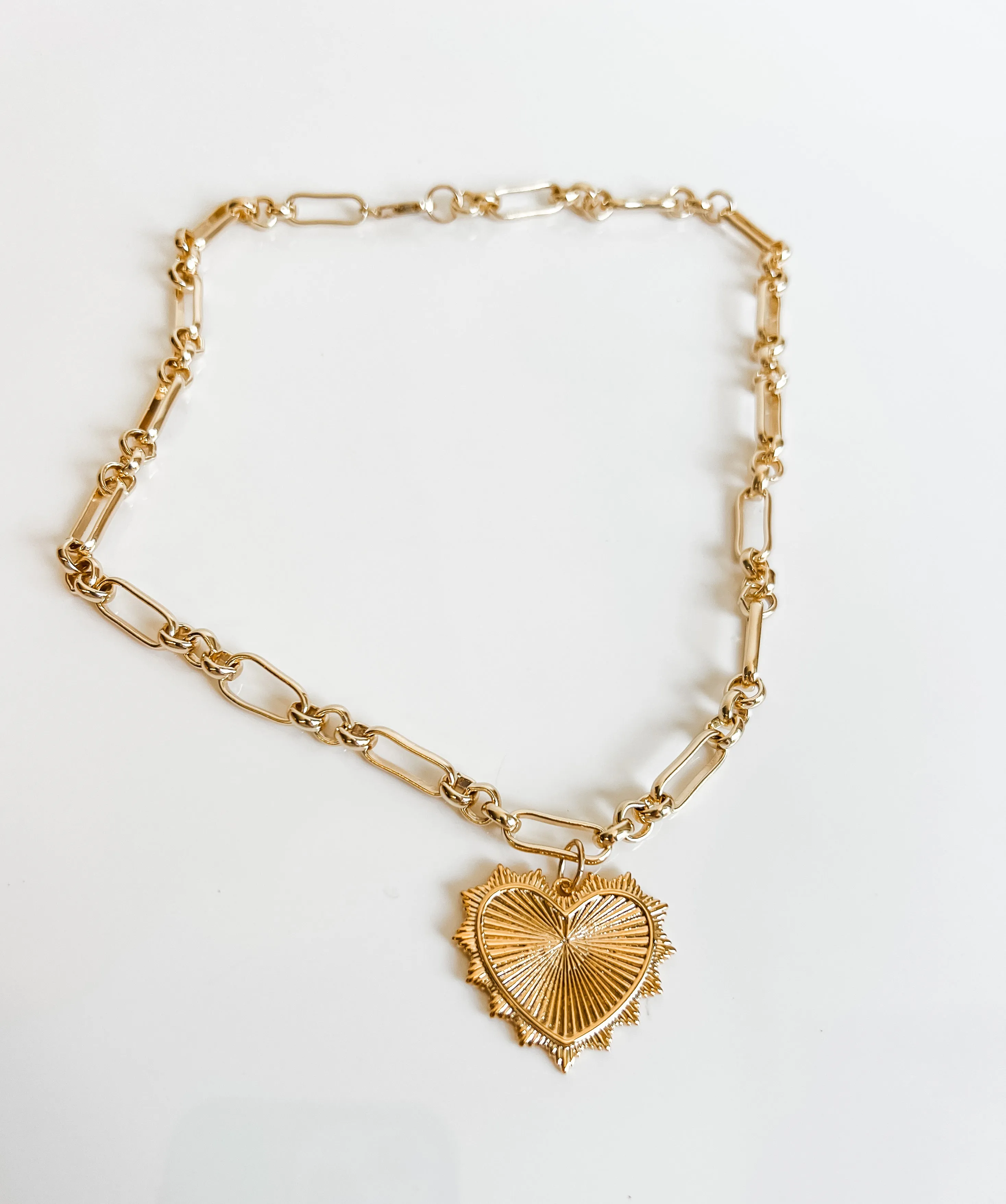 LINDY LONG AND SHORT PAPERCLIP CHAIN