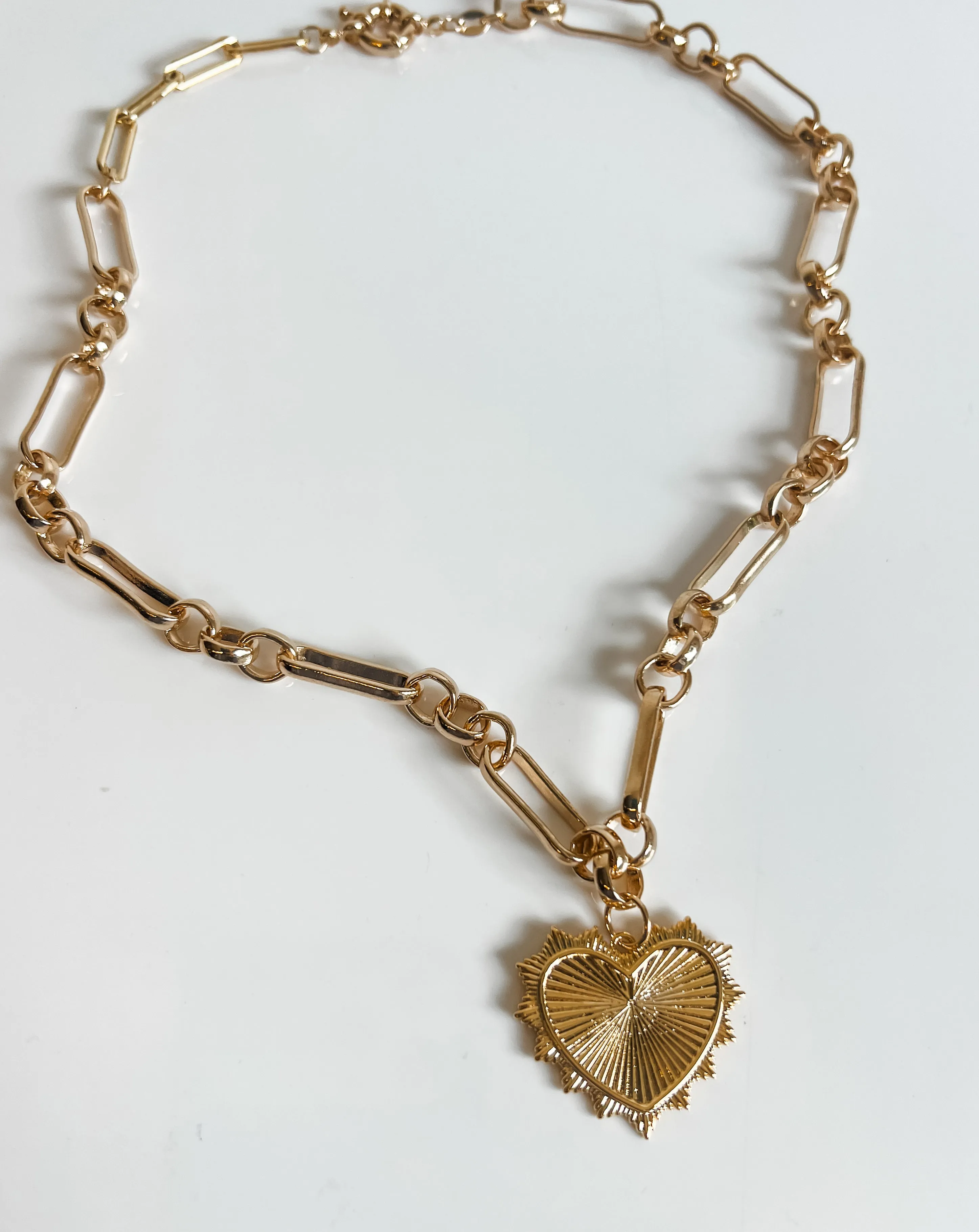 LINDY LONG AND SHORT PAPERCLIP CHAIN