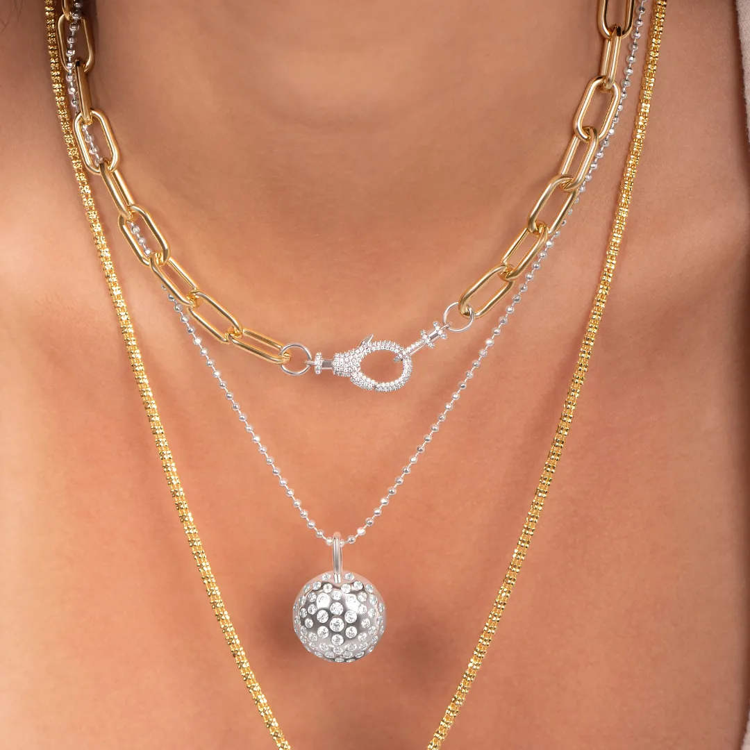 Lobster Clasp Paperclip Necklace