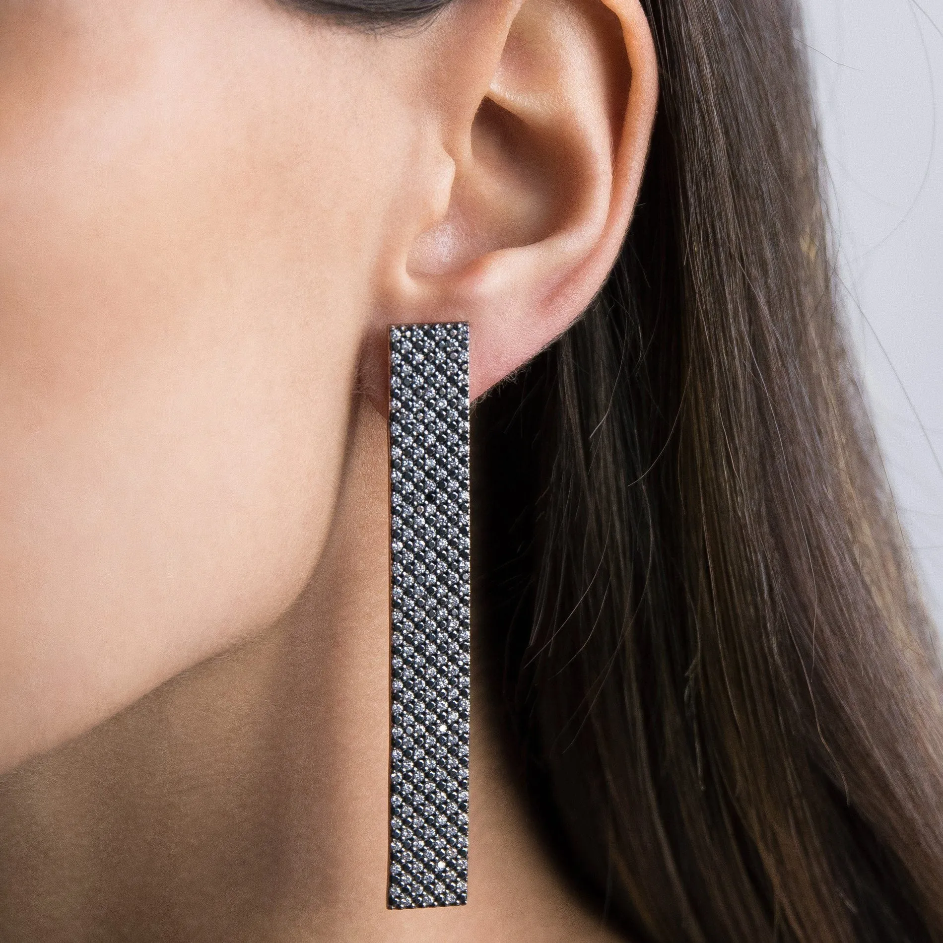 Long Bar Stud Earring