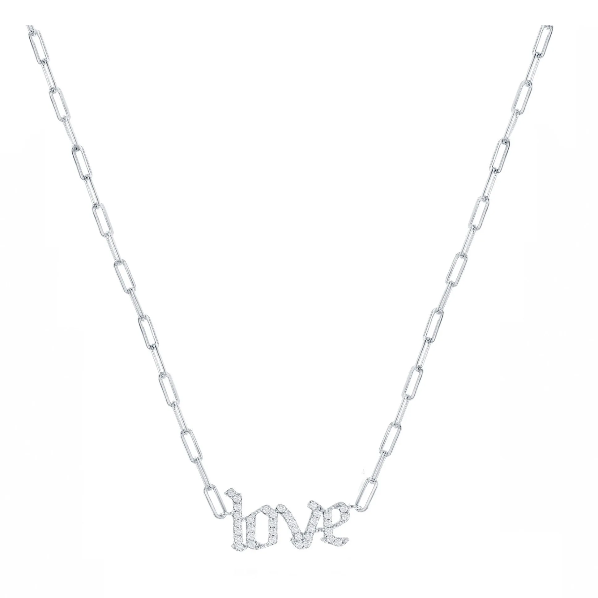 Love Paperclip Necklace