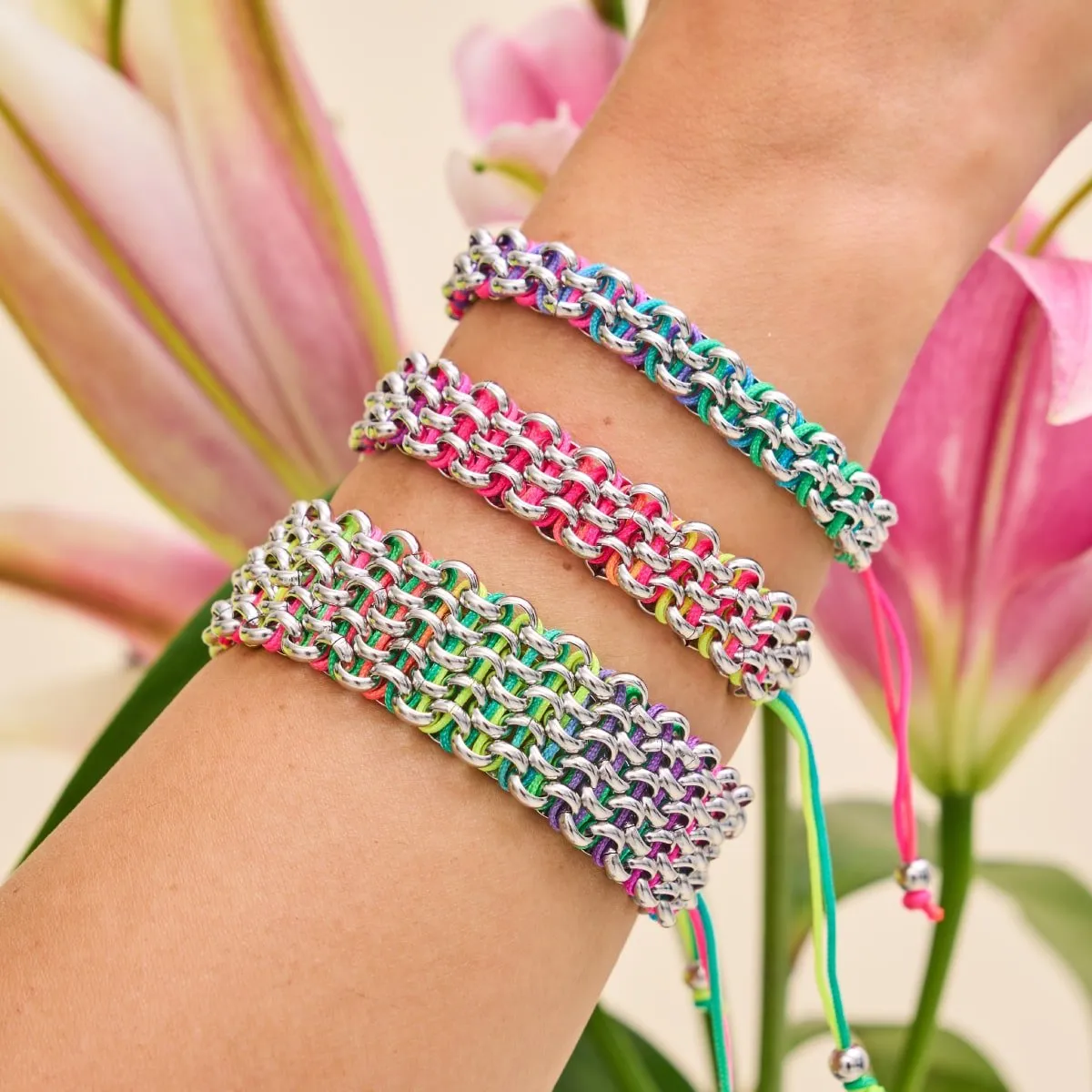 Macaw Links | Mini Kismet Bracelet | Spectrum x Silver
