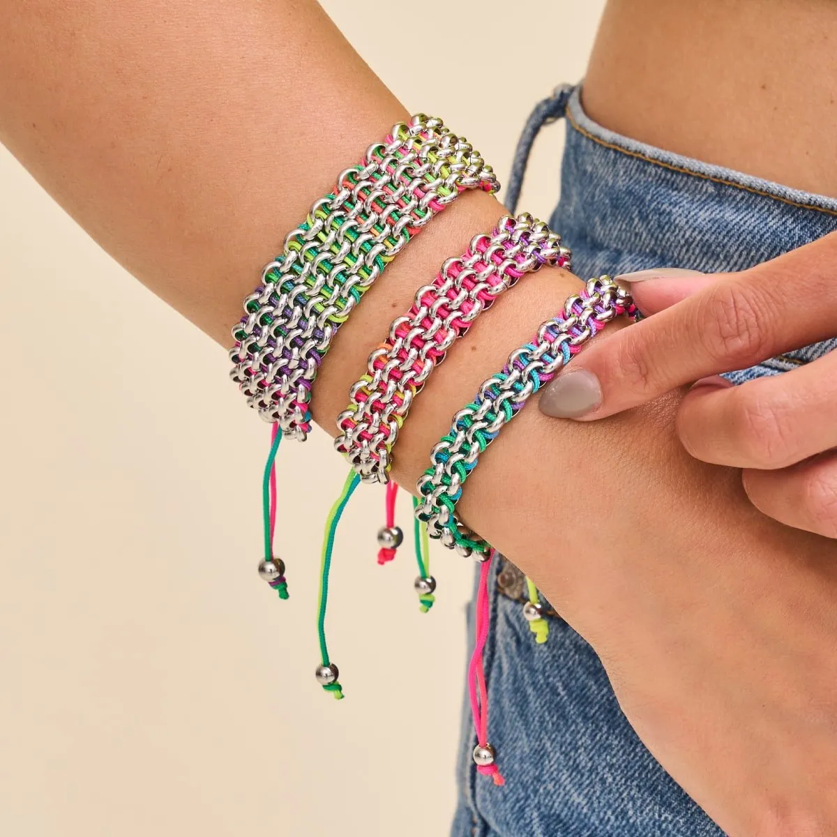 Macaw Links | Mini Kismet Bracelet | Spectrum x Silver