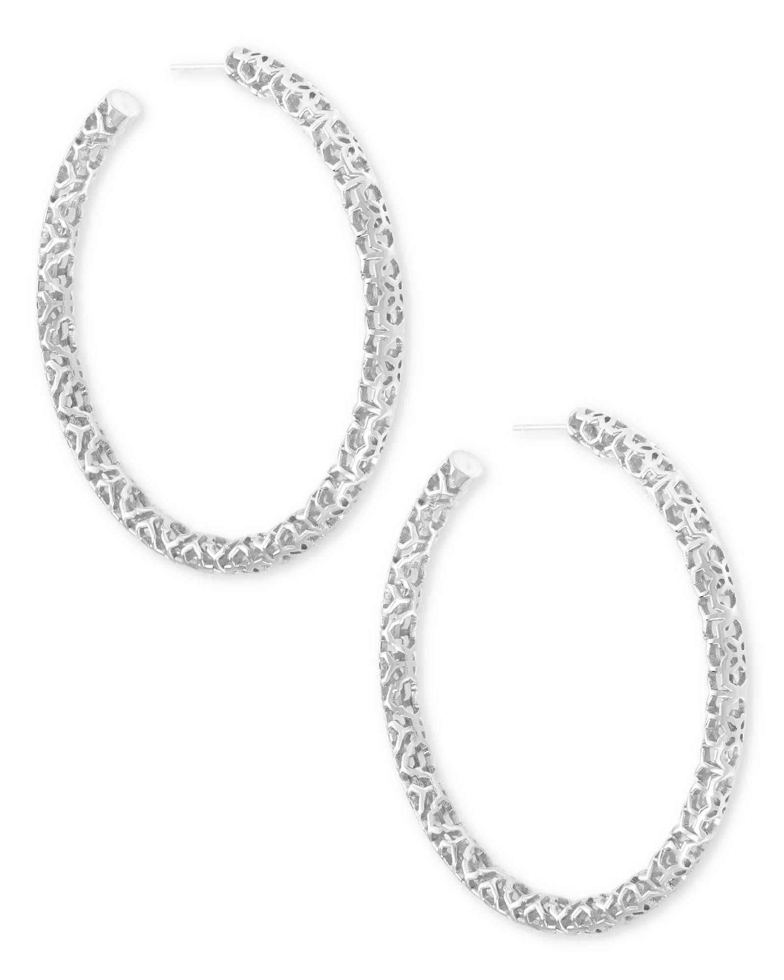 Maggie Large Filigree Hoop Earrings