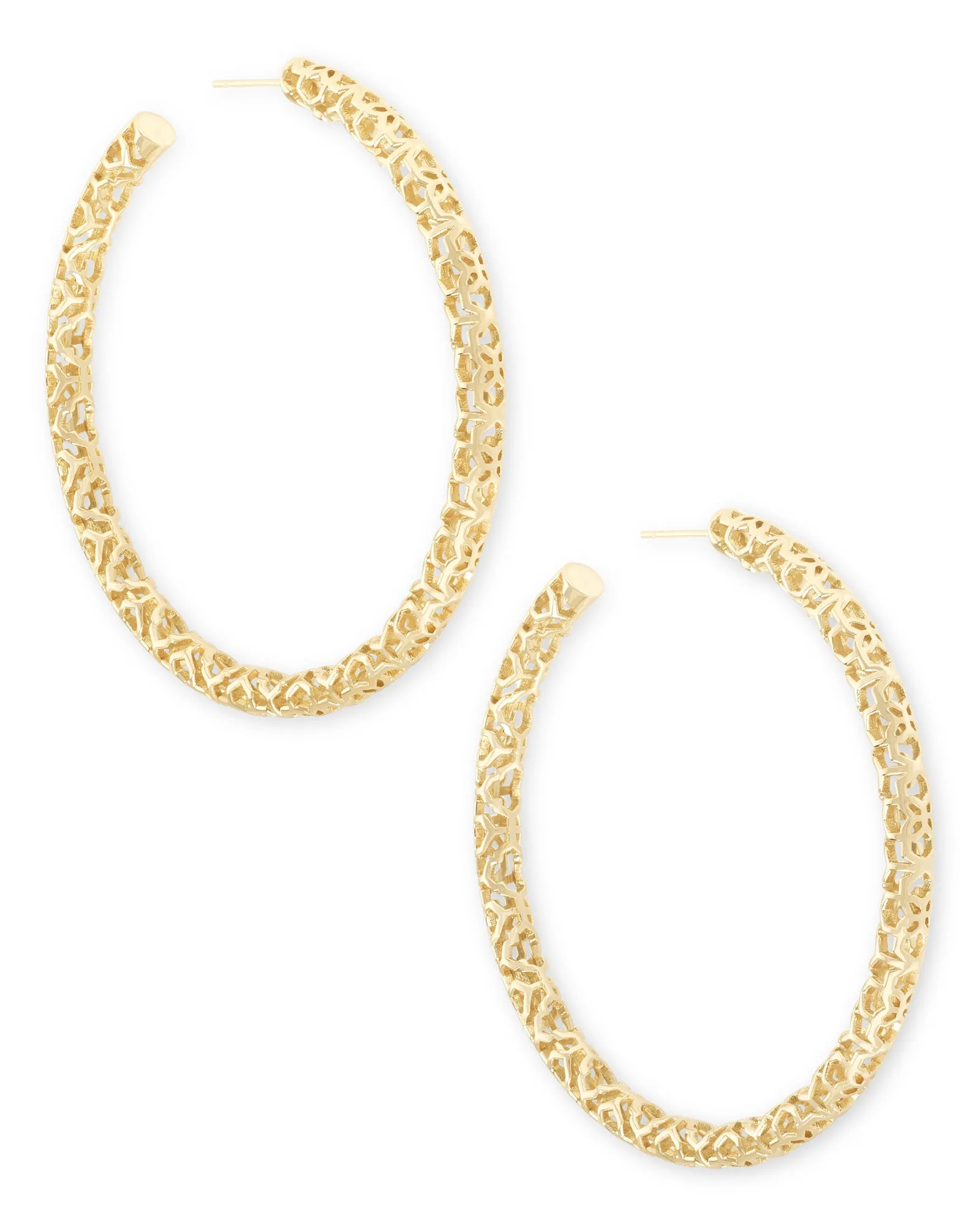 Maggie Large Filigree Hoop Earrings