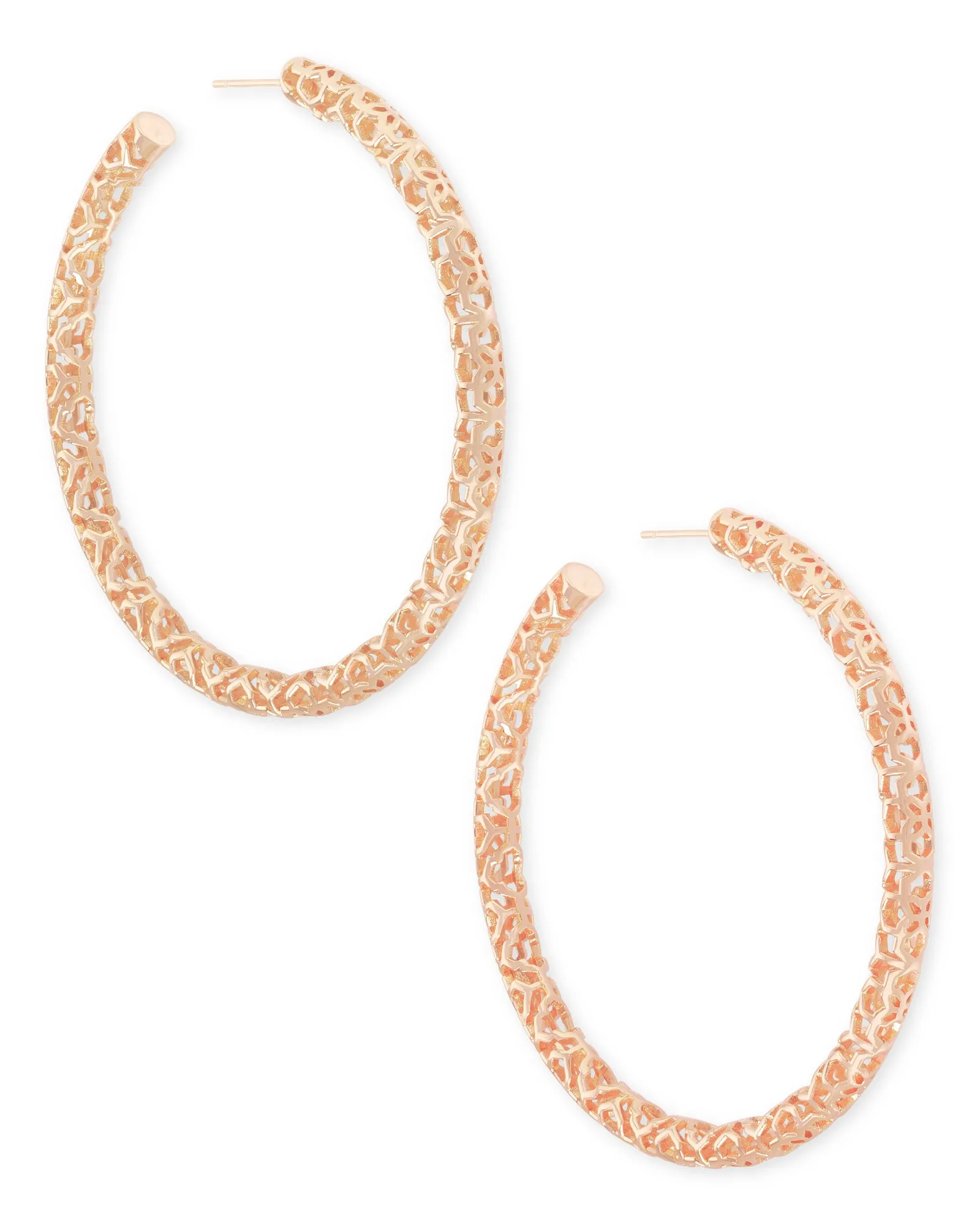 Maggie Large Filigree Hoop Earrings