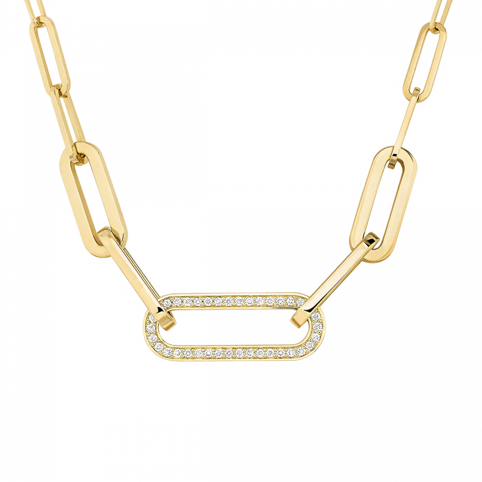 Maillon L Large Mixed Link Necklace