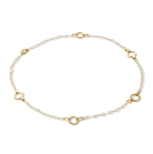 Marco Bicego Jaipur Yellow Gold Link Station Necklace