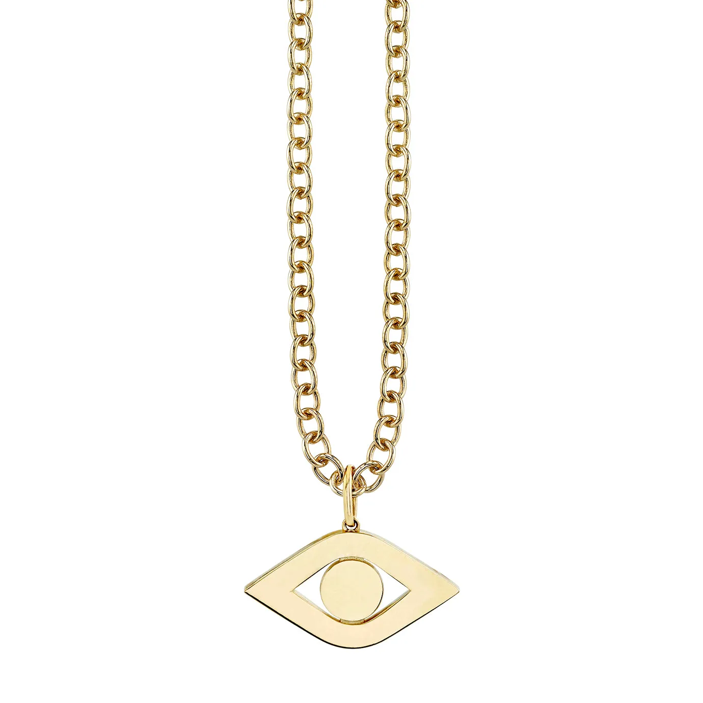 Men's Collection Pure Gold Extra Large Eye Link Charm