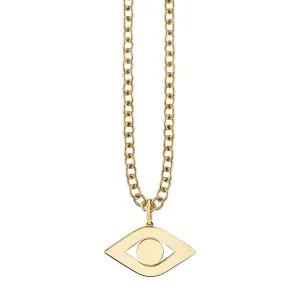 Men's Collection Pure Gold Extra Large Eye Link Charm