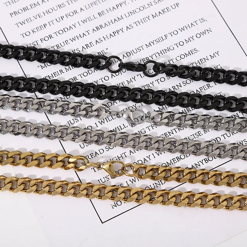 Men's Cuban Link Chain Necklace Hip Hop Style
