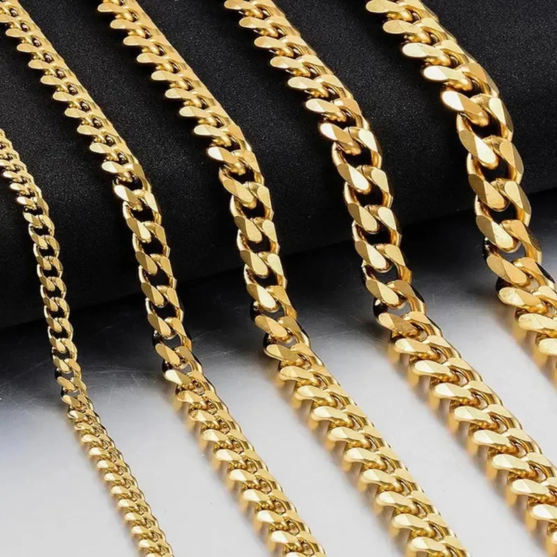 Men's Cuban Link Chain Necklace Hip Hop Style