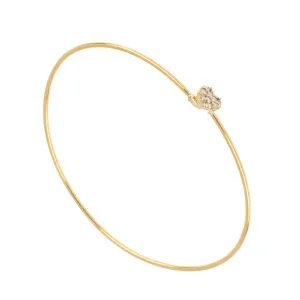 Mimì White Heart Bangle