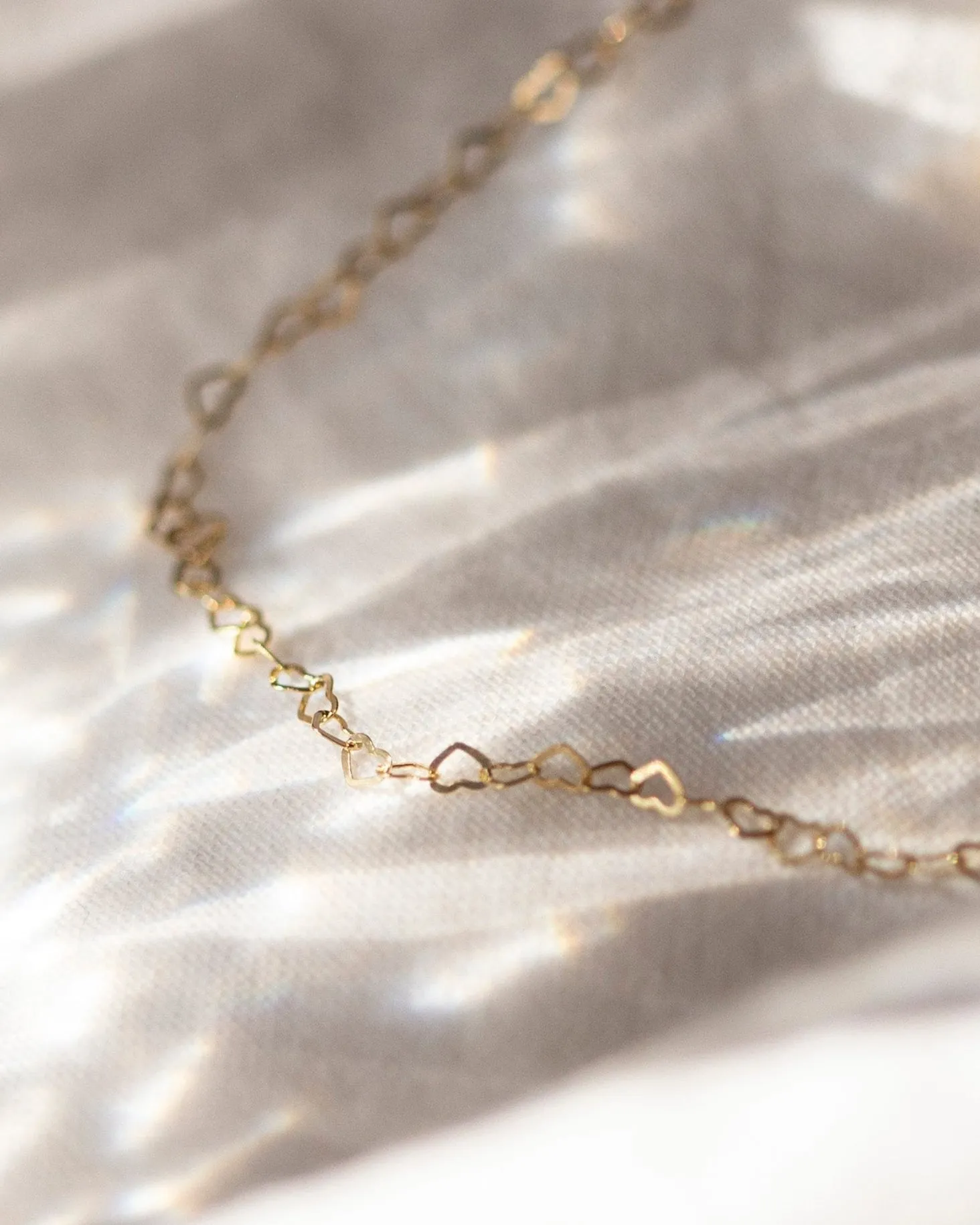 Mini Heart Link Chain Bracelet
