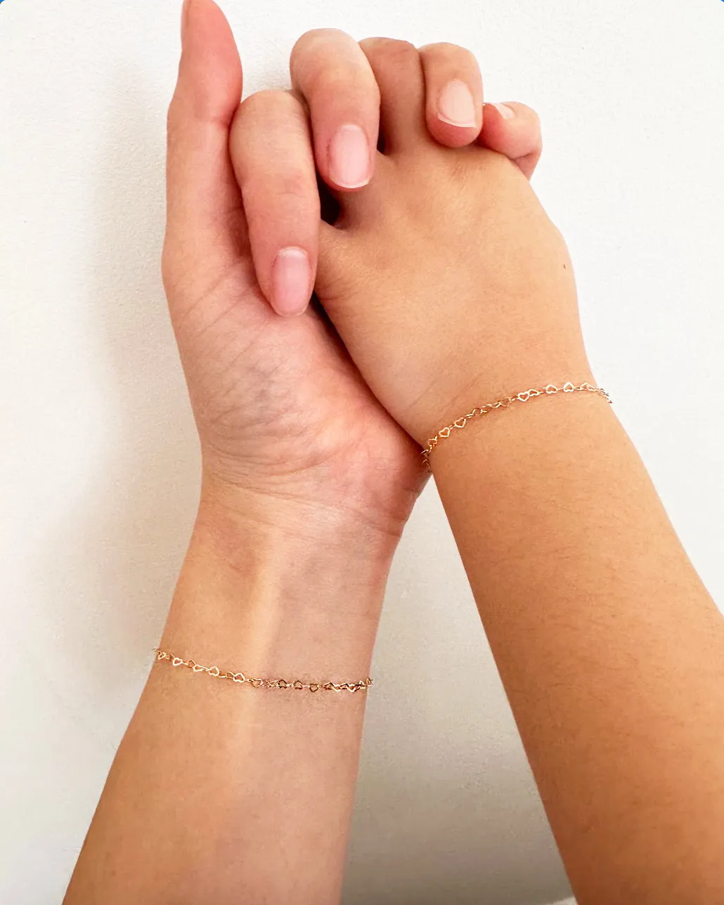 Mini Heart Link Chain Bracelet