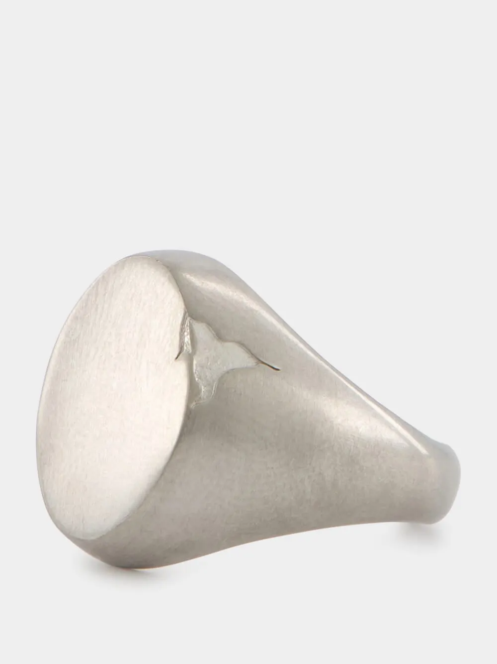 Modernist Silver Signet Ring