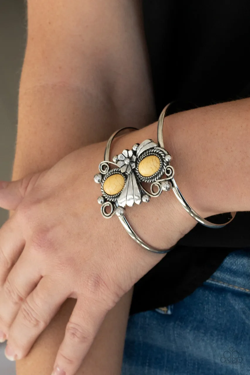 Mojave Flower Girl Yellow Paparazzi Bracelet