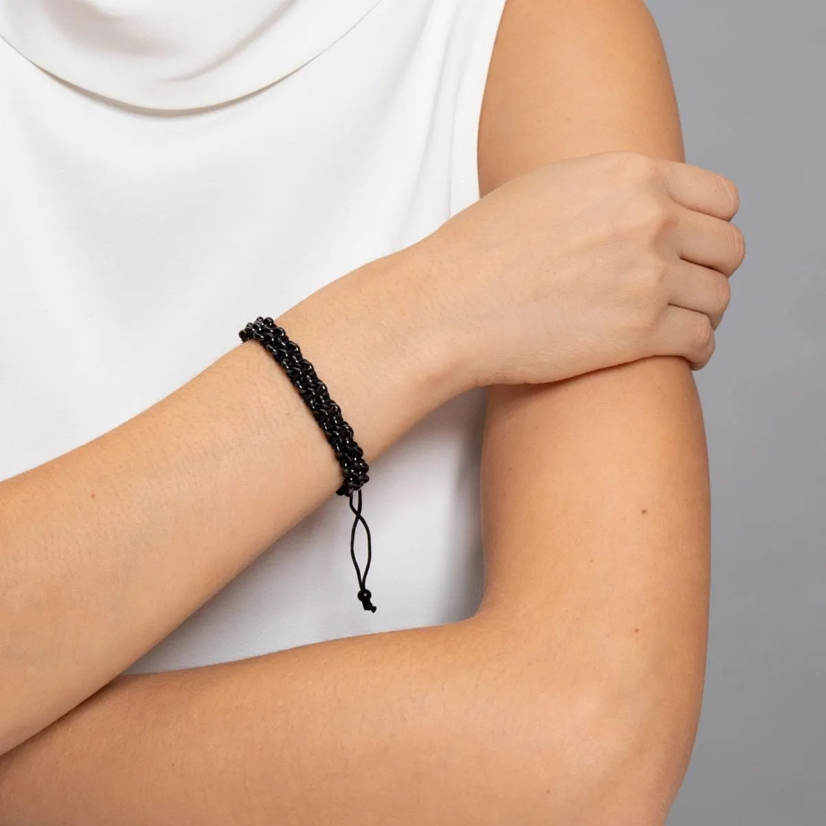 Mountain Gorilla Links | Mini Kismet Bracelet | Black x Gunmetal
