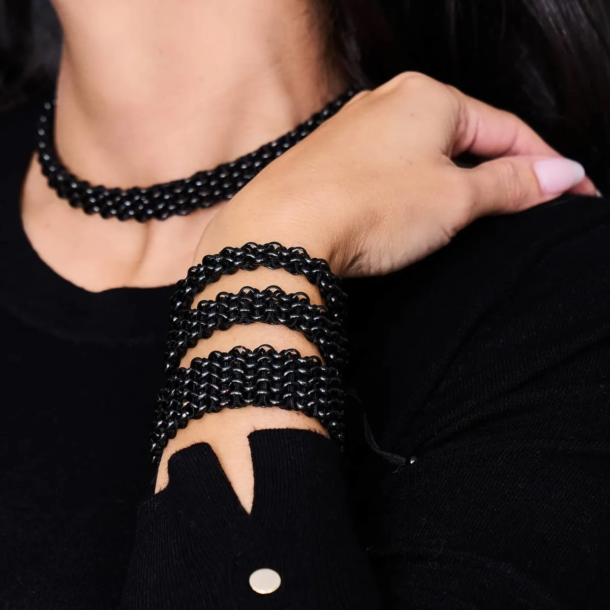 Mountain Gorilla Links | Mini Kismet Bracelet | Black x Gunmetal