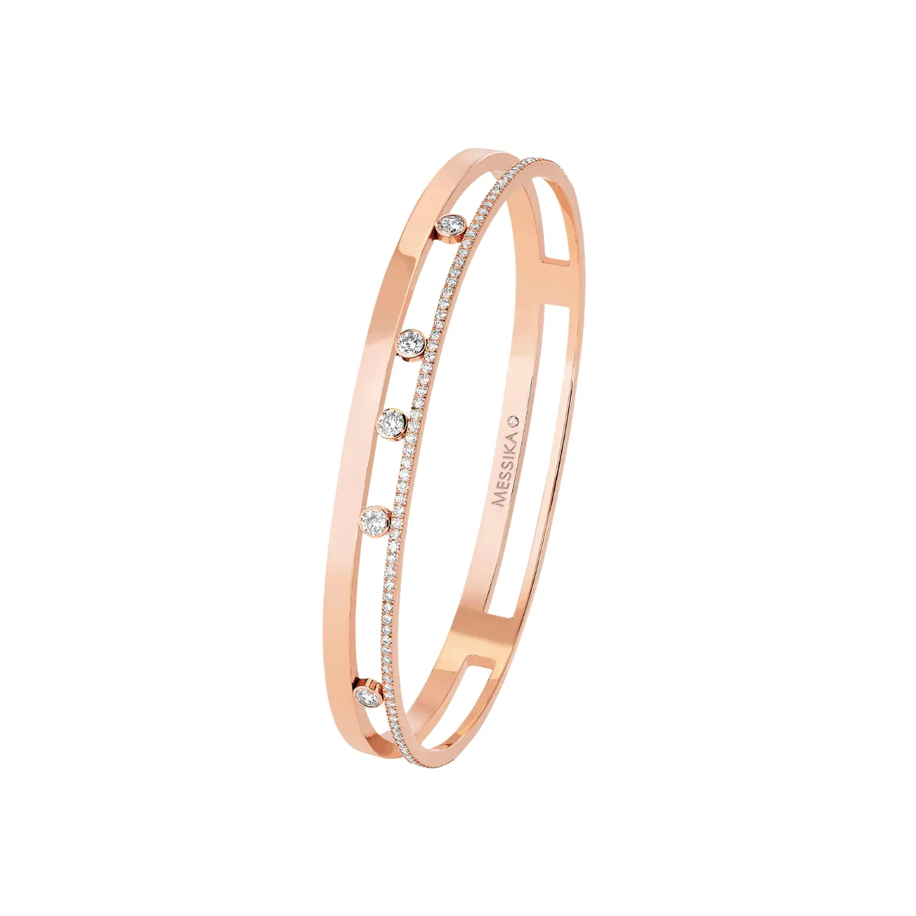 Move Romane 18K Rose Gold Diamond Bangle Bracelet