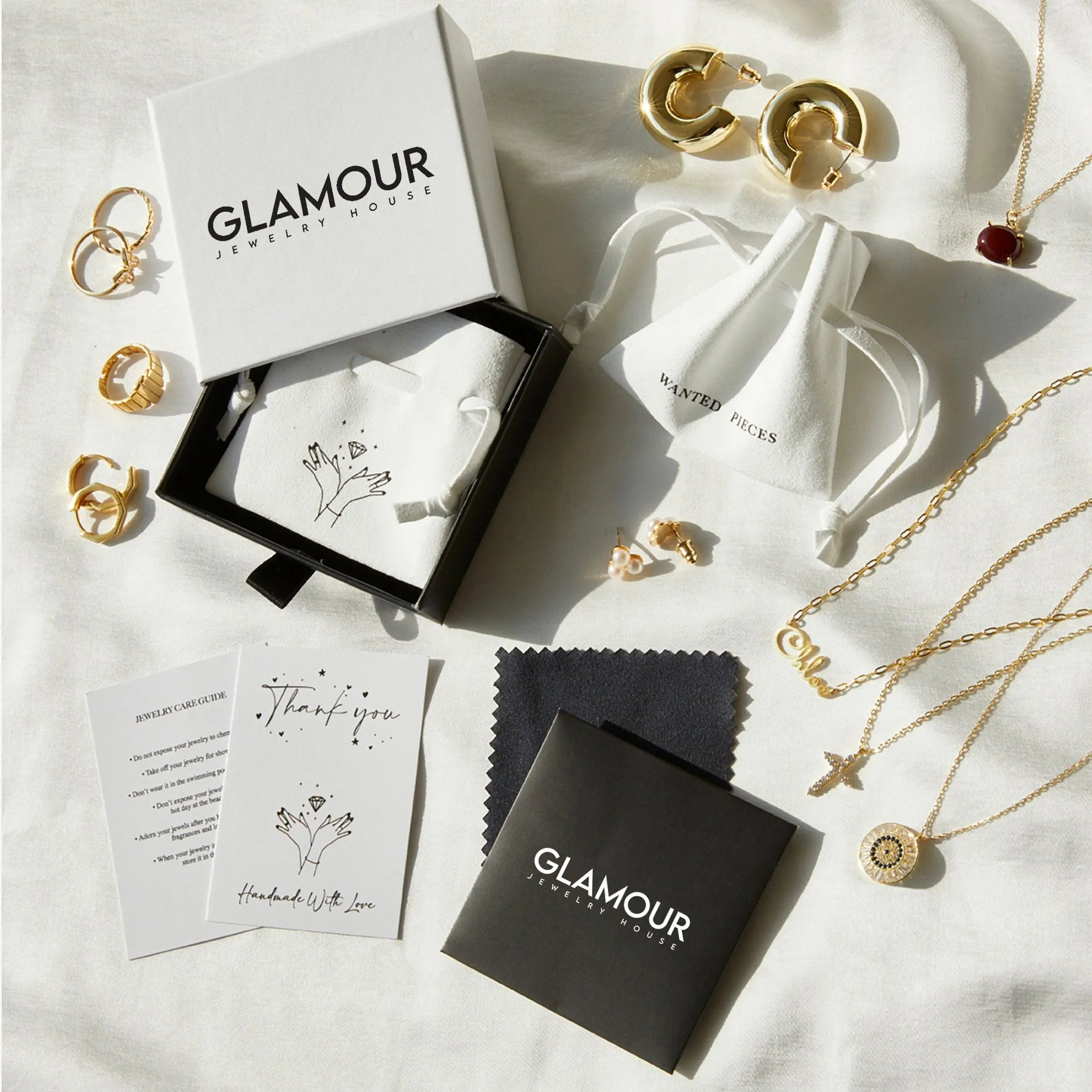Name Necklace with Paperclip Chain - 18K Gold Vermeil