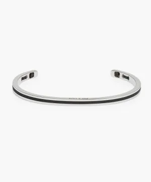 Navarch Cuff Bracelet 4mm in Navy/Silver