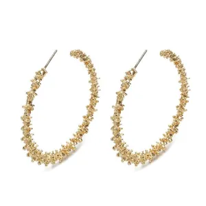 Nugget Hoop Earrings by Hollywood Sensation®