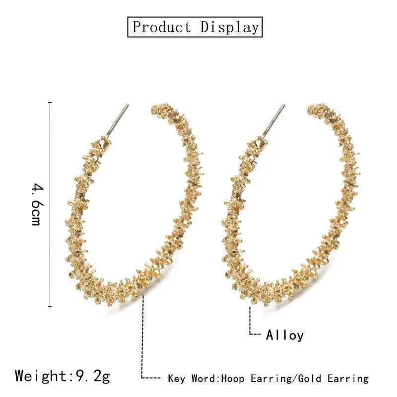 Nugget Hoop Earrings by Hollywood Sensation®