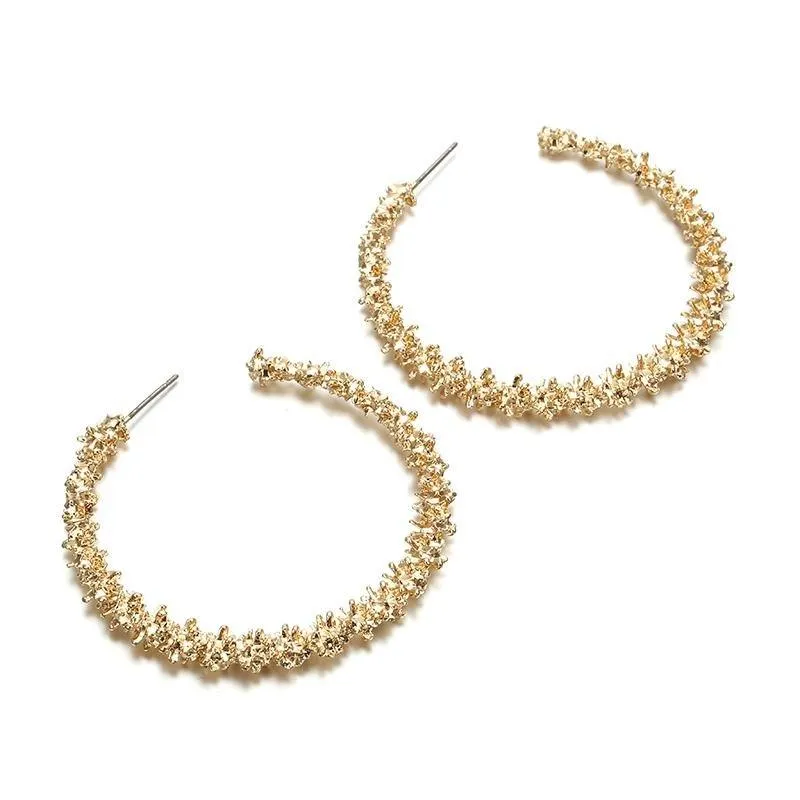 Nugget Hoop Earrings by Hollywood Sensation®